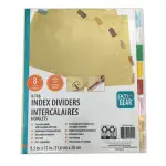 Letter Size Index Dividers, 8 tabs, 8.5"x 11"