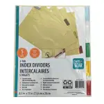 Gear Letter Size Index Dividers, 5 tabs, 8.5"x 11"