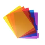 Poly 5 Tab Dividers, 5 Tab Dividers