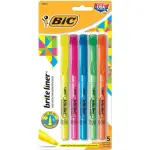BIC Brite Liner Highlighters, Chisel Tip, 5pck