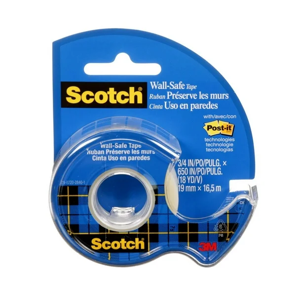 Scotch® Wall-Safe Tape 183-ESF, 1 Roll Per Pack