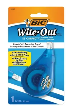 BIC Wite-Out Brand EZ Correct Correction Tape, 12 Metres