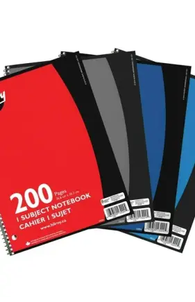 Hilroy 1 Subject 3 Hole with Notebook 200