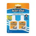 BIC Wite-Out Quick Dry Correction Fluid, 22 mL, 2 Pack