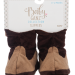 Cowboy Boot Slippers (1 pair)