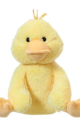 12" SITTING ANIMALS - YELLOW DUCK