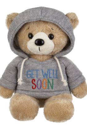 9" HOODIE BEAR - GET WELL SOON