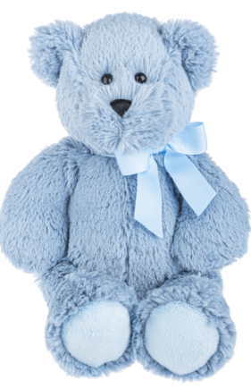 12" WESLEY BEARS - BLUE