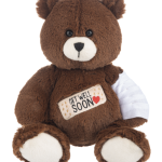 12"GET WELL CUDDLY BEAR W/CAST