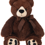 18" HUXLEY BEAR - DARK BROWN