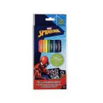MARVEL SPIDERMAN - 12 COLORING PENCILS w/ BONUS STICKERS