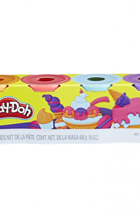 PLAY-DOH - 4pk Sleeve - 4oz - COLOUR ASST