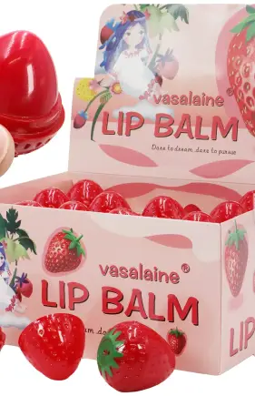 Strawberry Soft Touch Round Lip Balm