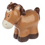 7" HORSE MONEY BANK,POLYRESIN