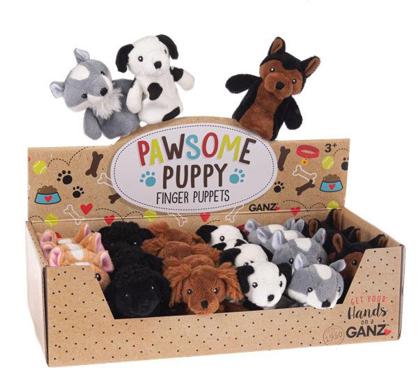 3.5"PAW DOG FNGR PUPT