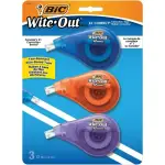 BIC Wite-Out Brand EZ Correct Correction Tape, 12mt, 3-Pack