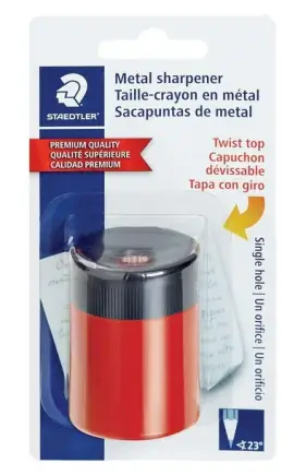 Staedtler Manual Metal Pencil Sharpener with 1 Hole