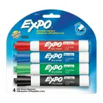 Expo Dry Erase Whiteboard Markers, Assorted, 4 Count