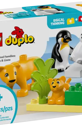 Wild Animal Families: Penguins & Lions