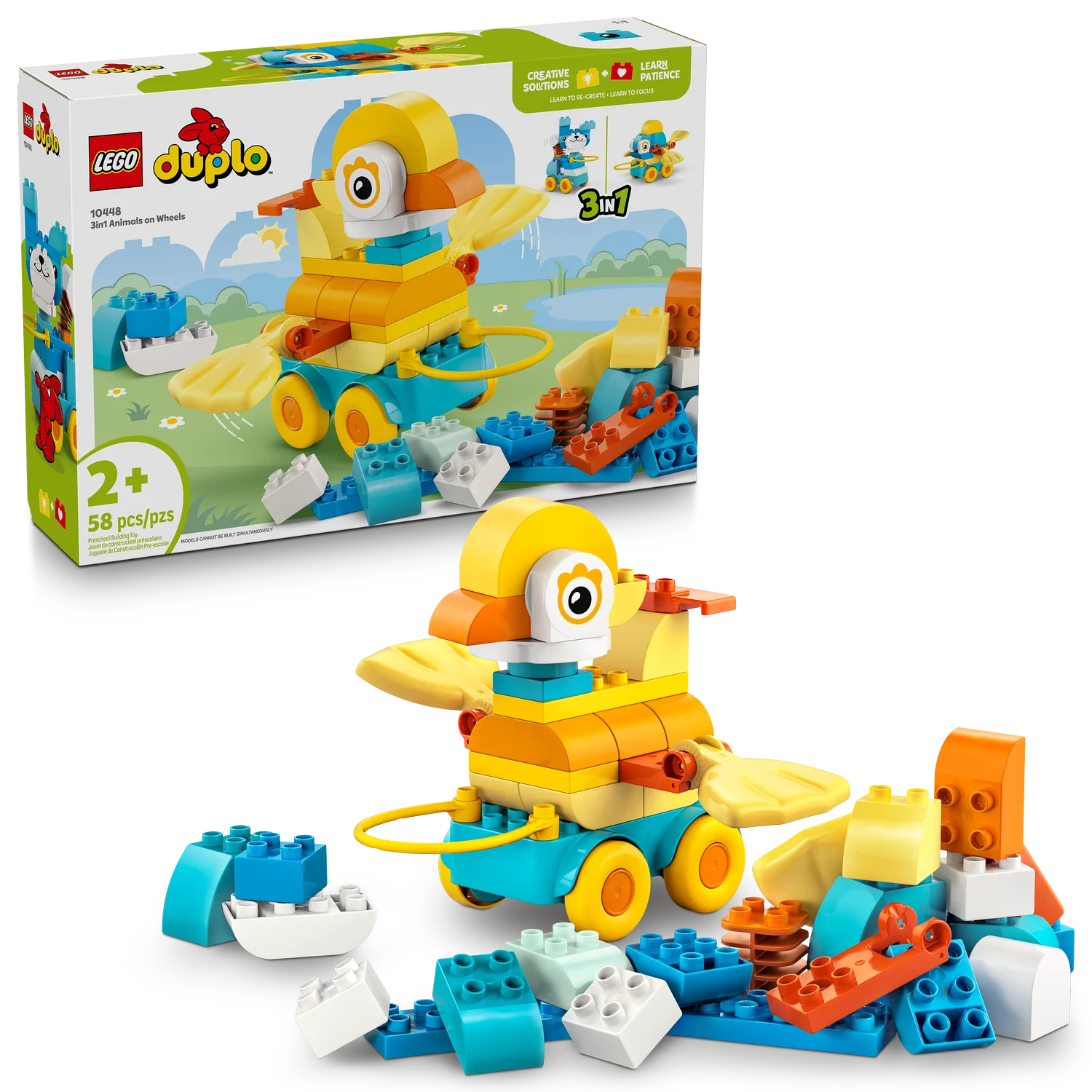 LEGO DUPLO 3in1 Animals on Wheels - Image 3