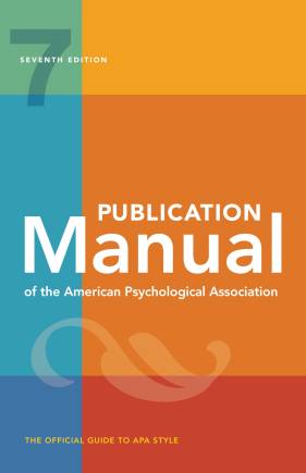Publication Manual of the American Psychological Association (7th Edition)