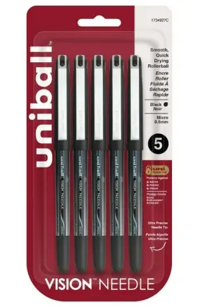 uniball™ Micro Point 0.5mm Blk 5 Pack