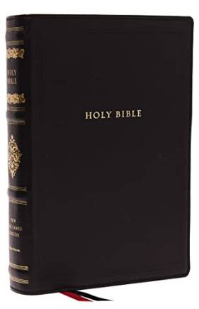 NKJV, Wide-Margin Reference Bible, Sovereign Collection (#9866BK - Black Genuine Leather)
