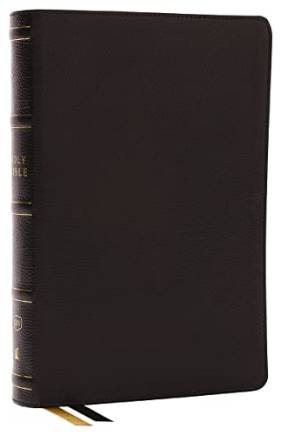 KJV, Center-Column Reference Bible (#8746BK - Black Genuine Leather)