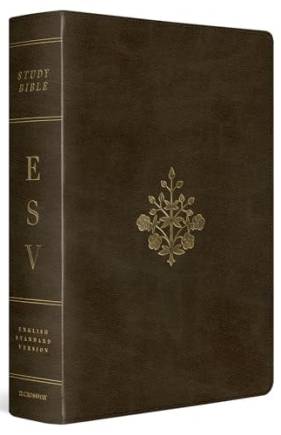 ESV, Large Print Study Bible (TruTone, Olive, Branch Design)
