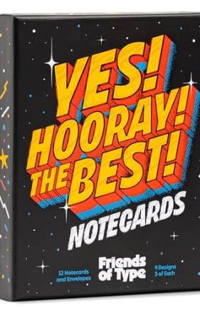 Yes! Hooray! The Best! A Notecards