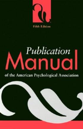 Publication Manual of the American Psychological Association (5th Edition)