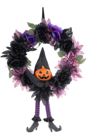 Kicking Crackling Witch Wreath