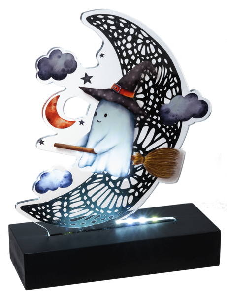 LED Light Up Flying Ghost Tabletop Decor