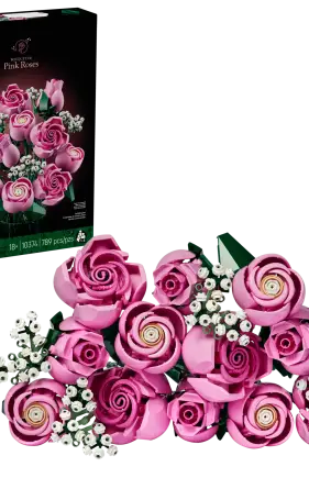 LEGO Botanicals Bouquet of Pink Roses Artificial Flowers 10374