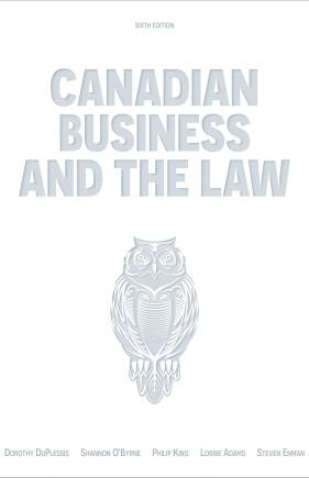 Canadian Business And The Law