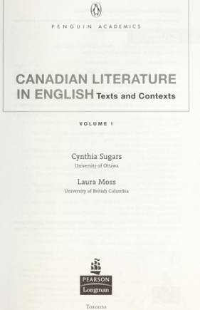 Canadian literature in English