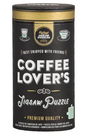 Ridley's Games Coffee Lovers 500-Piece Activity Jigsaw Puzzle