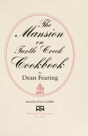 The Mansion on Turtle Creek cookbook