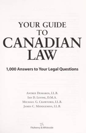 Your guide to Canadian law