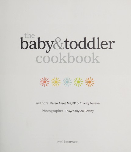 The baby & toddler cookbook