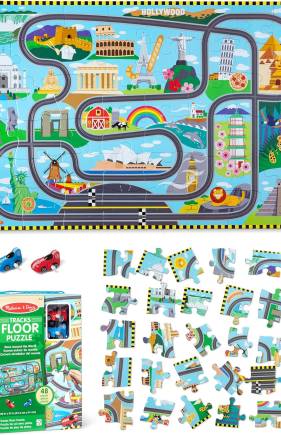 Cardboard Racetrack Jigsaw Puzzle